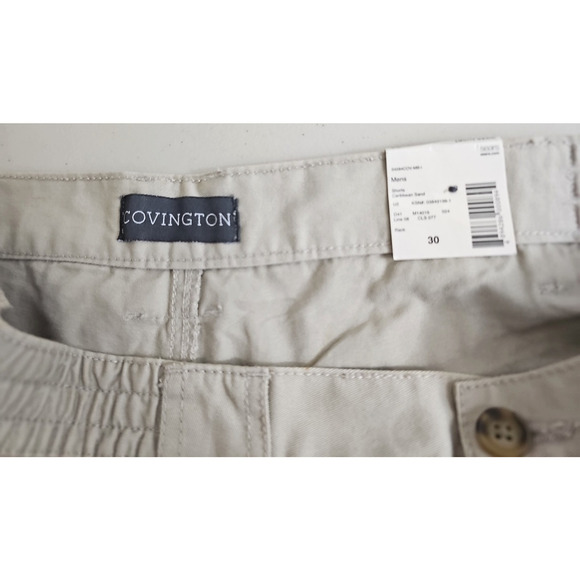 Covington ~Men's Size 30~ Caribbean Sand Expandable Waist Hiker Short Cotton NWT - Picture 2 of 11